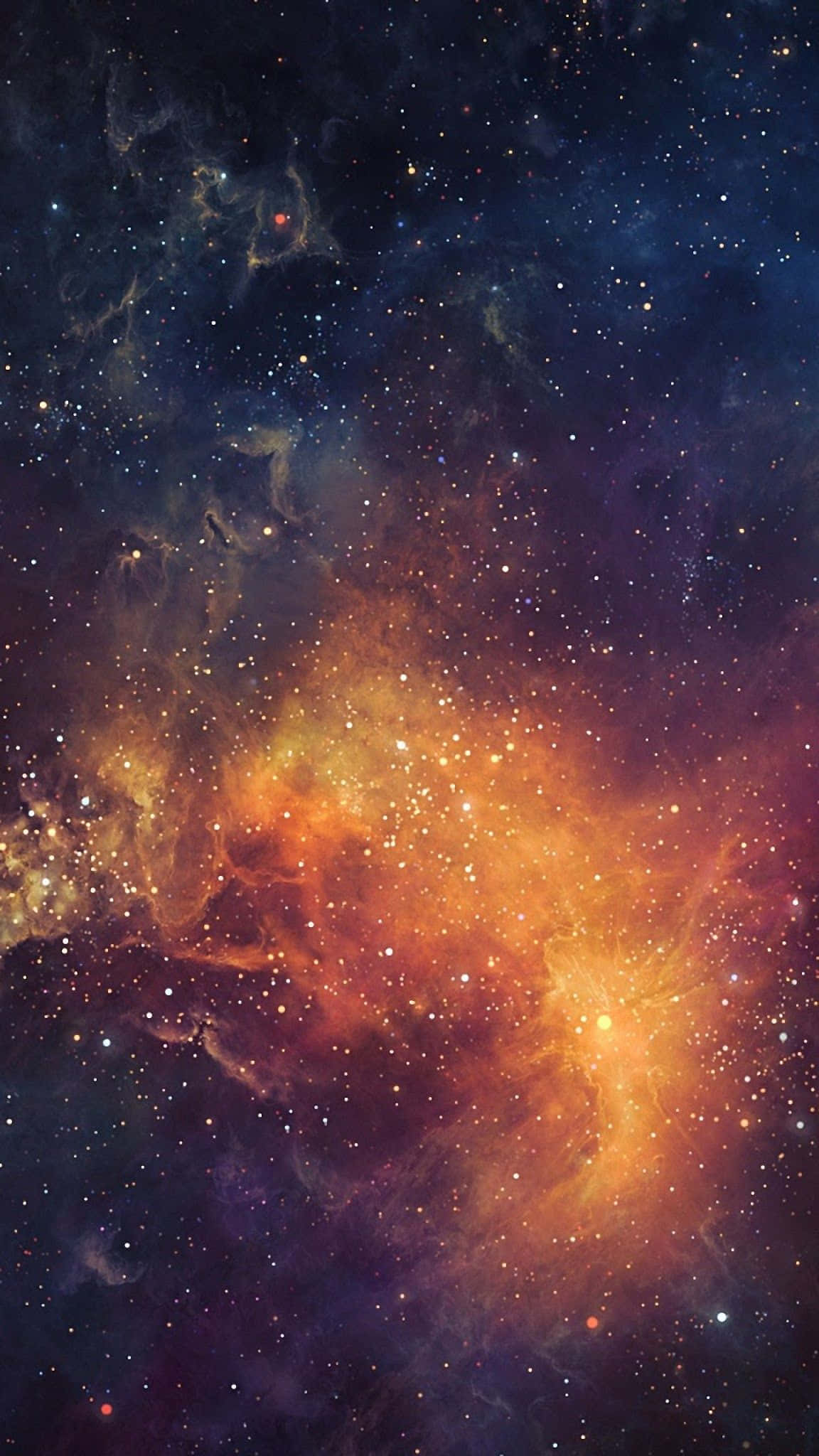 A Space Background With Stars And Nebula