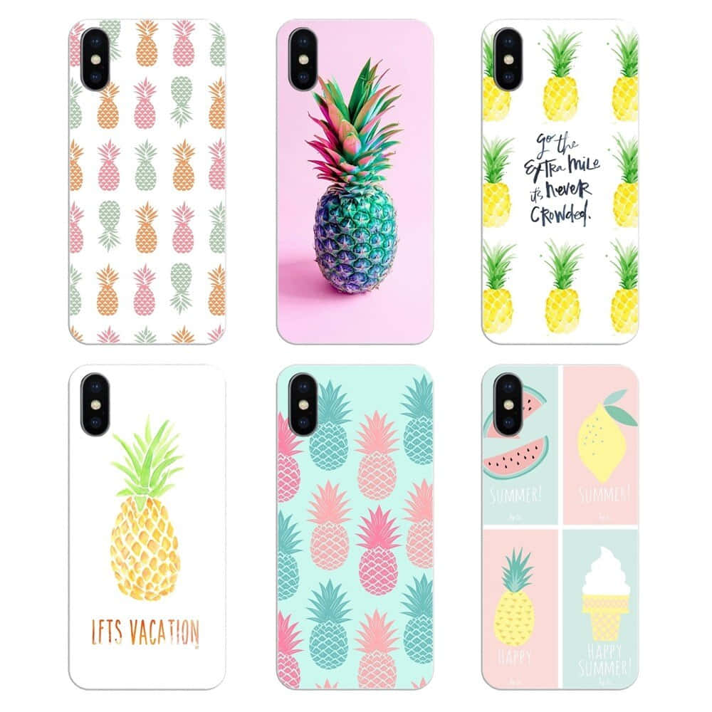 Mobile Phone Back Cover Cute Pineapple Wallpaper