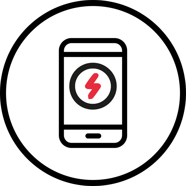 Mobile Phone Charging Icon PNG