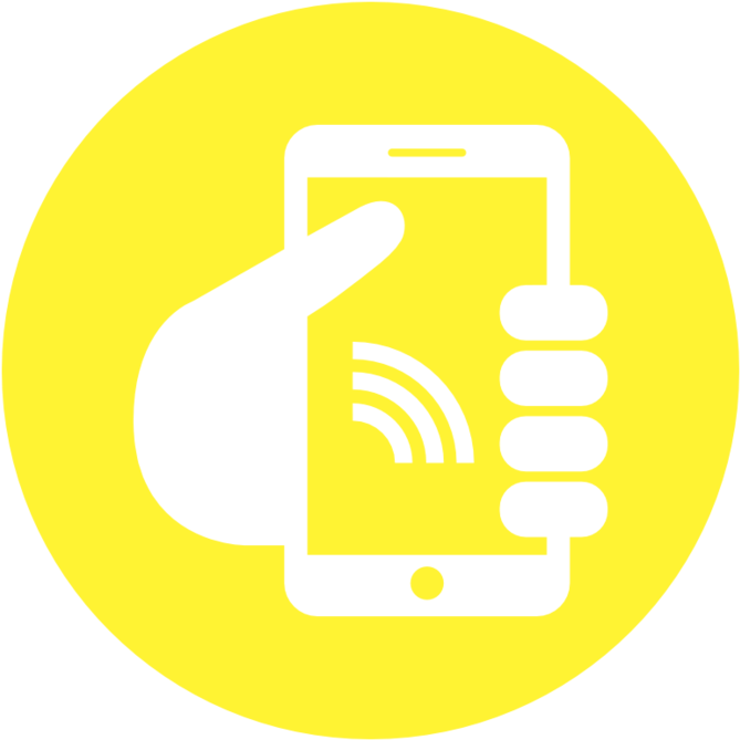 Mobile Phone Hand Icon PNG