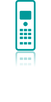 Mobile Phone Icon Black Background PNG