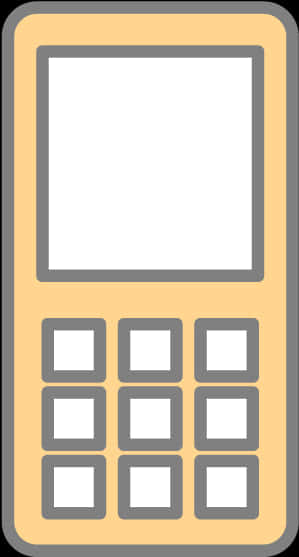 Mobile Phone Icon Graphic PNG