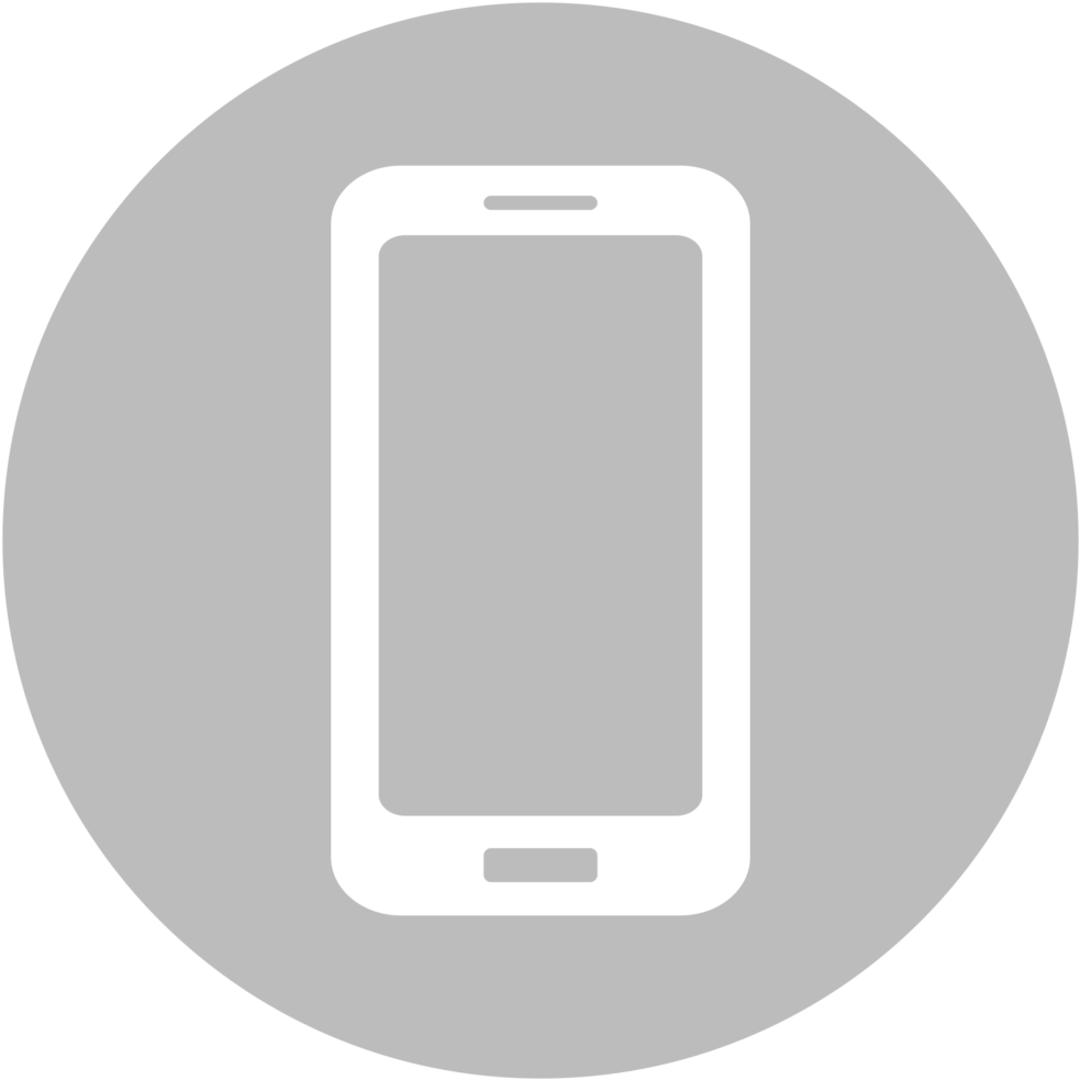 Mobile Phone Icon Graphic PNG