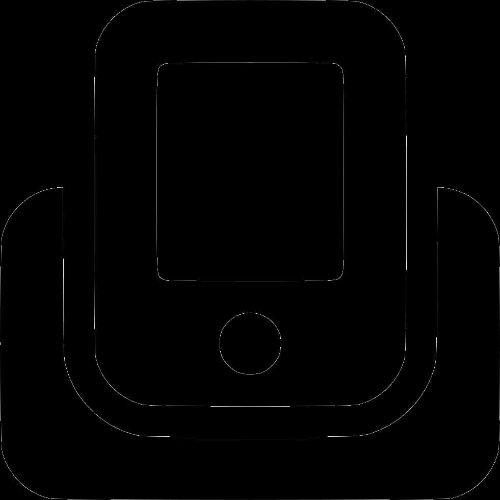 Mobile Phone Icon Outline PNG