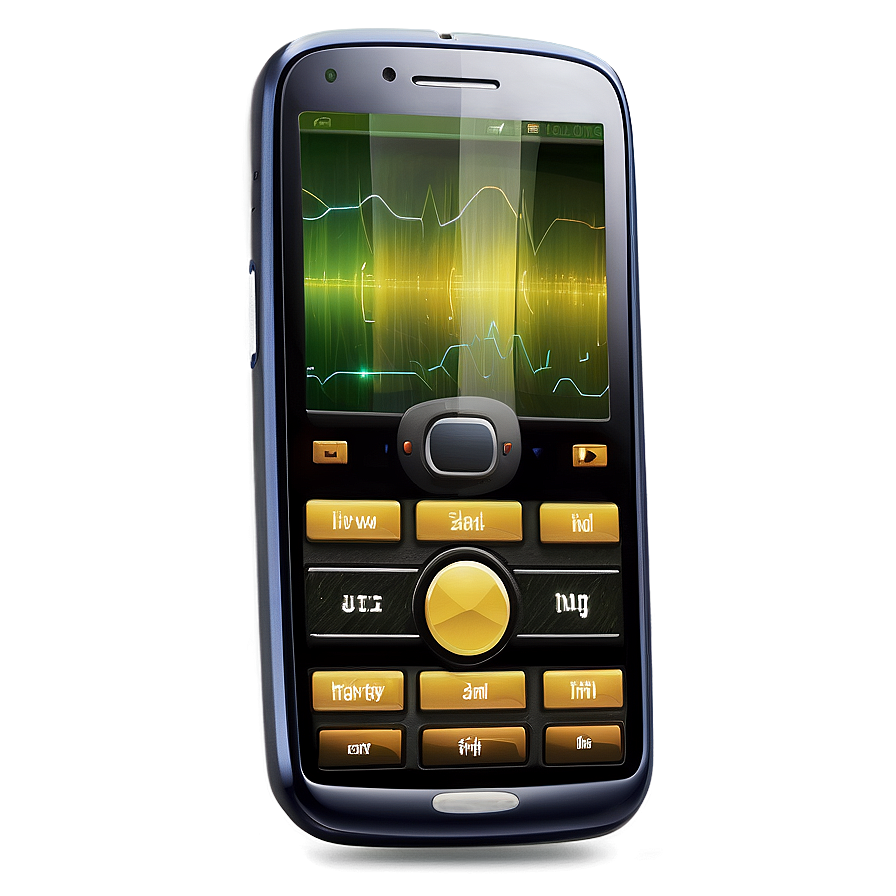 Mobile Phone With Music Player Png 8 PNG