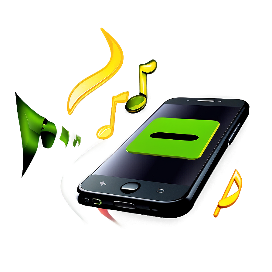Mobile Phone With Music Player Png Ndn PNG