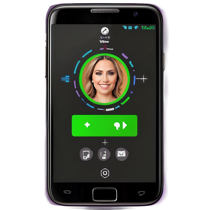 Mobile Phone With Video Call Screen Png 50 PNG