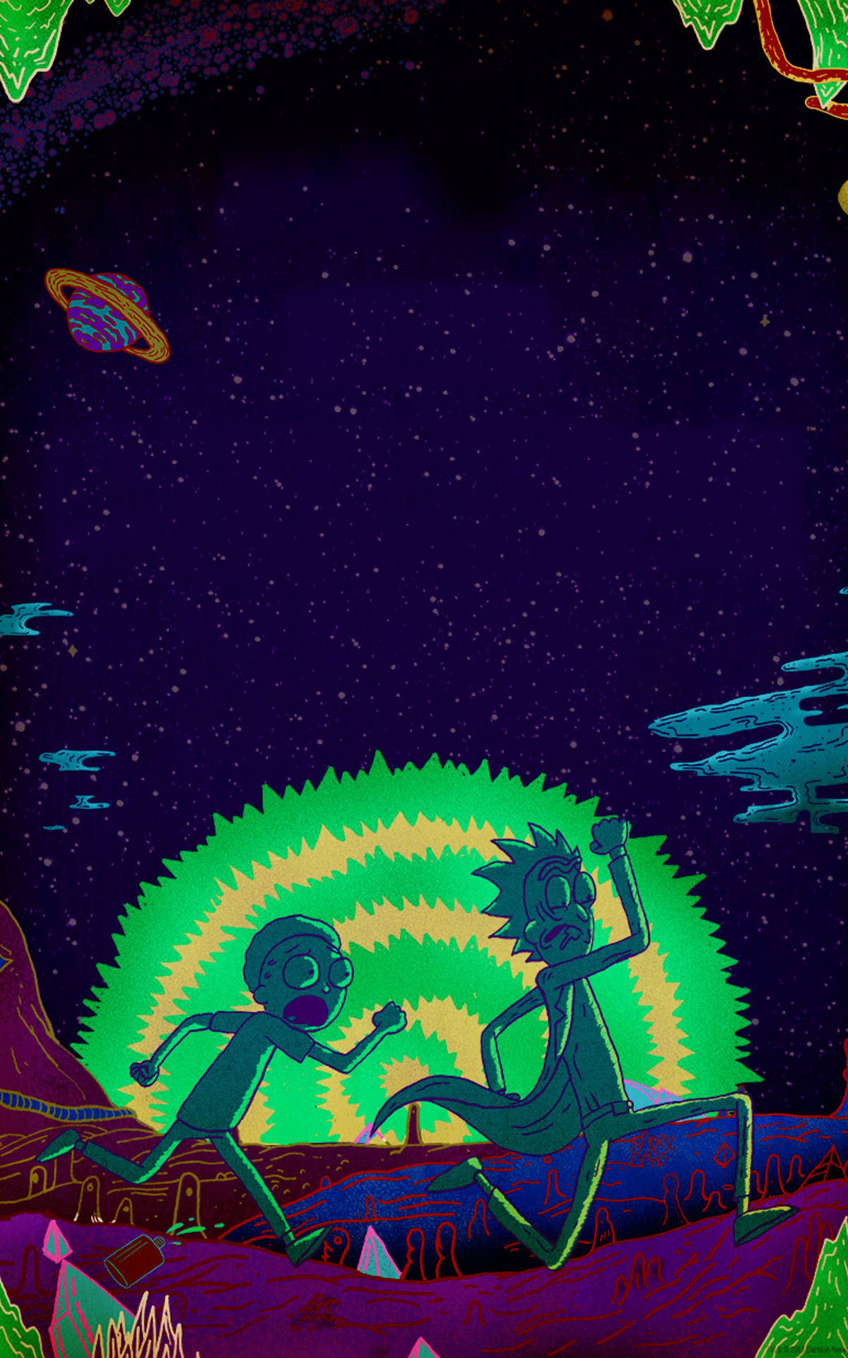 Mobile Rick And Morty Wallpaper