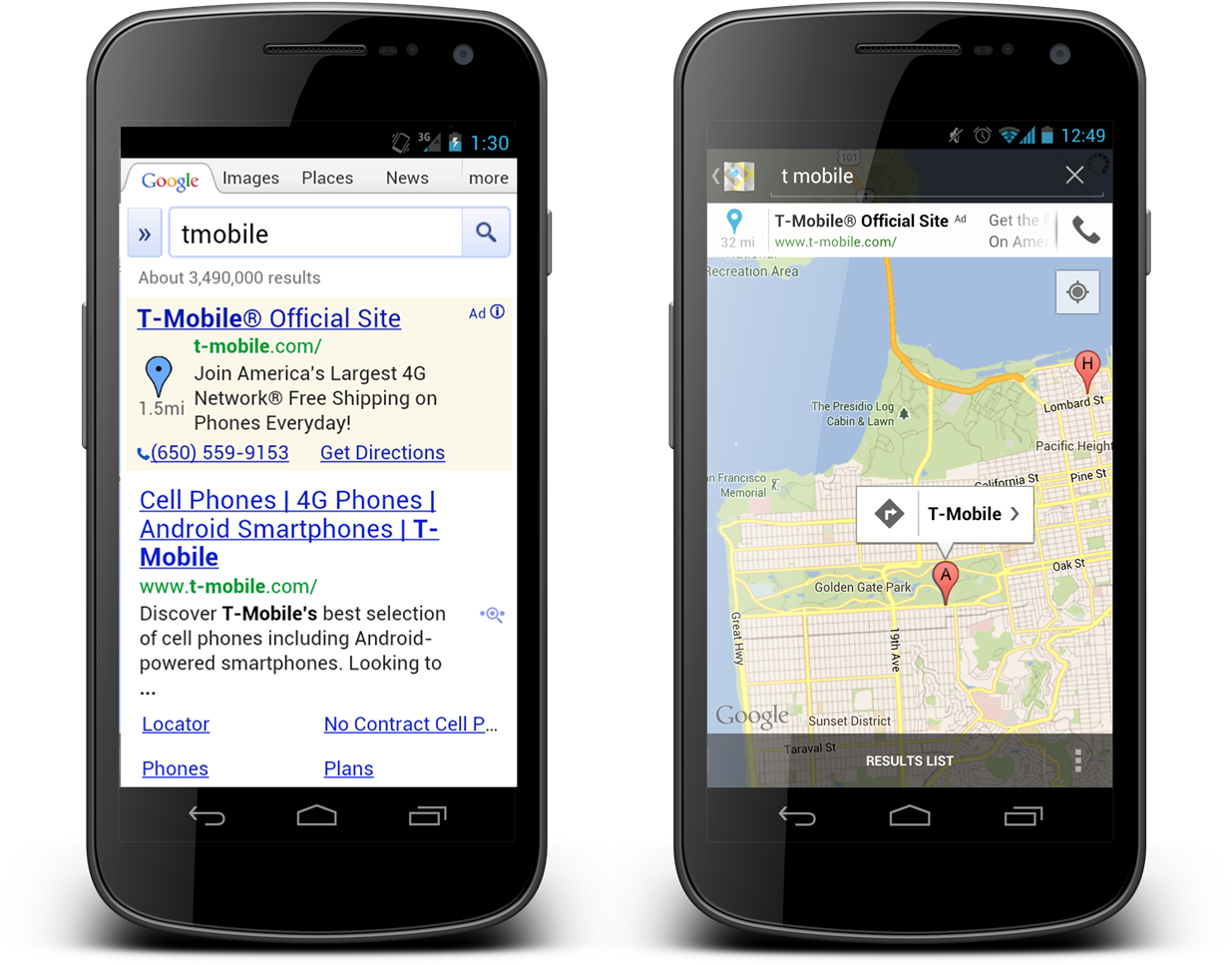 Mobile Searchand Maps Advertising PNG