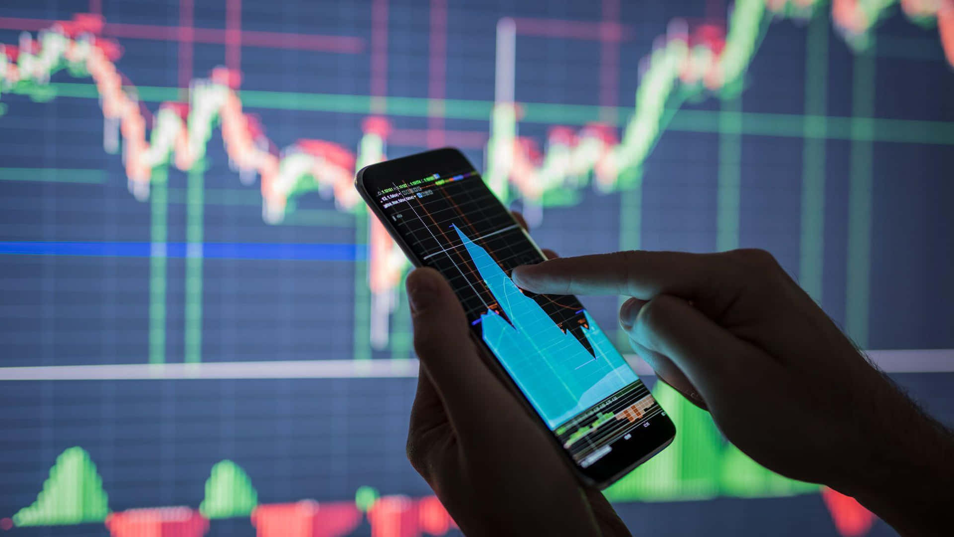 Mobile Stock Trading Analysis Wallpaper