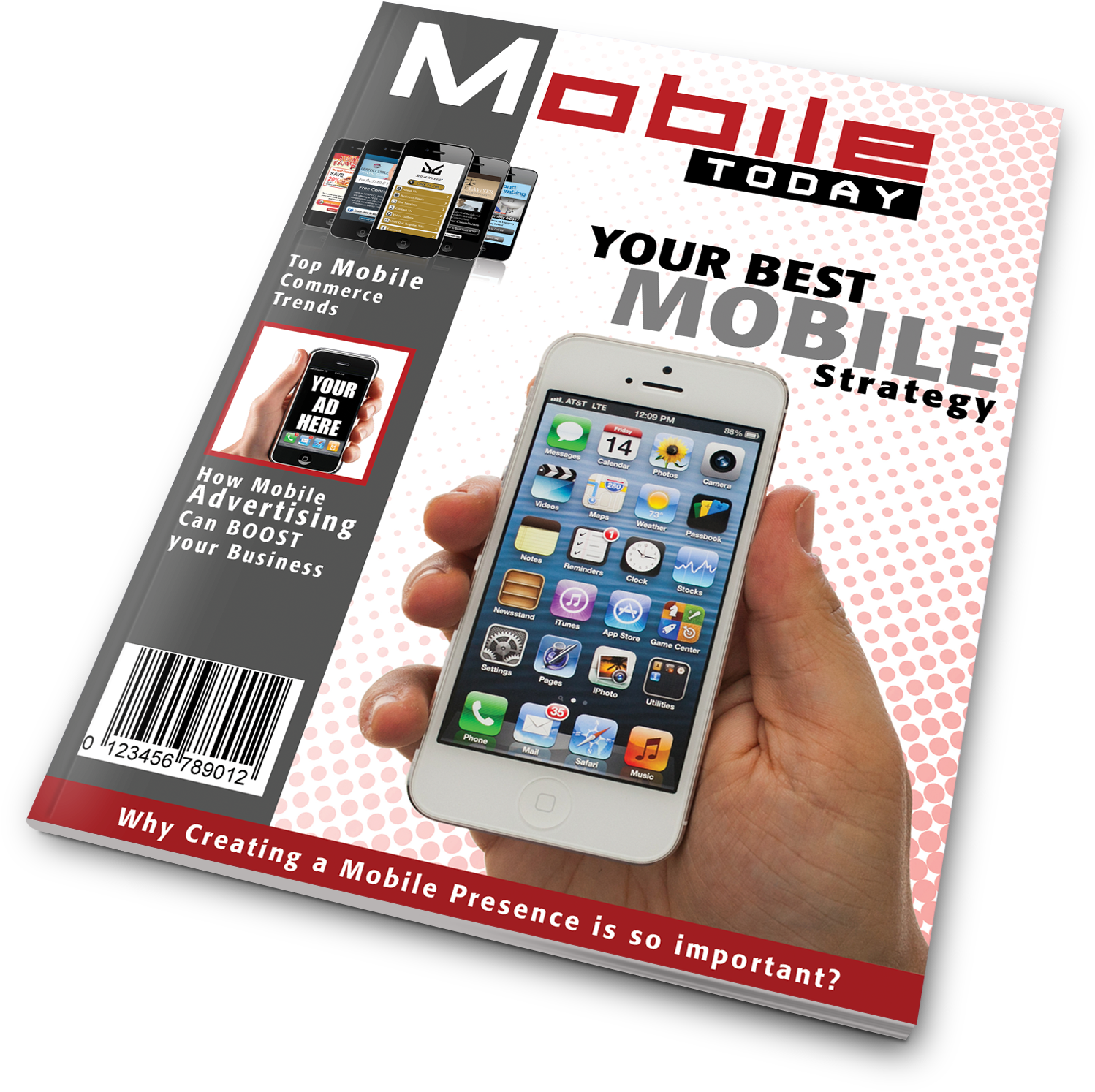 Mobile Strategy Magazine Cover PNG