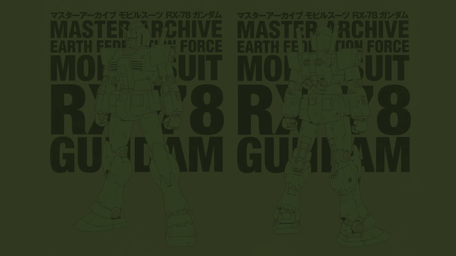 Mobile Suit Gundam Army Green Wallpaper