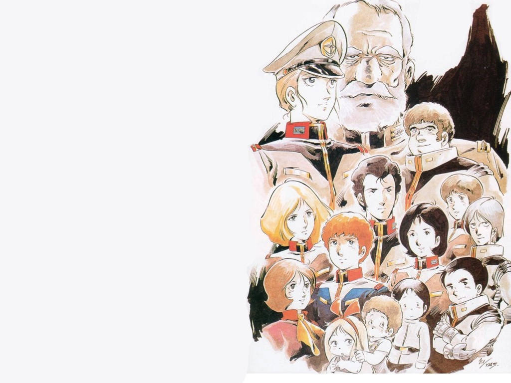 Mobile Suit Gundam Character Collage Wallpaper