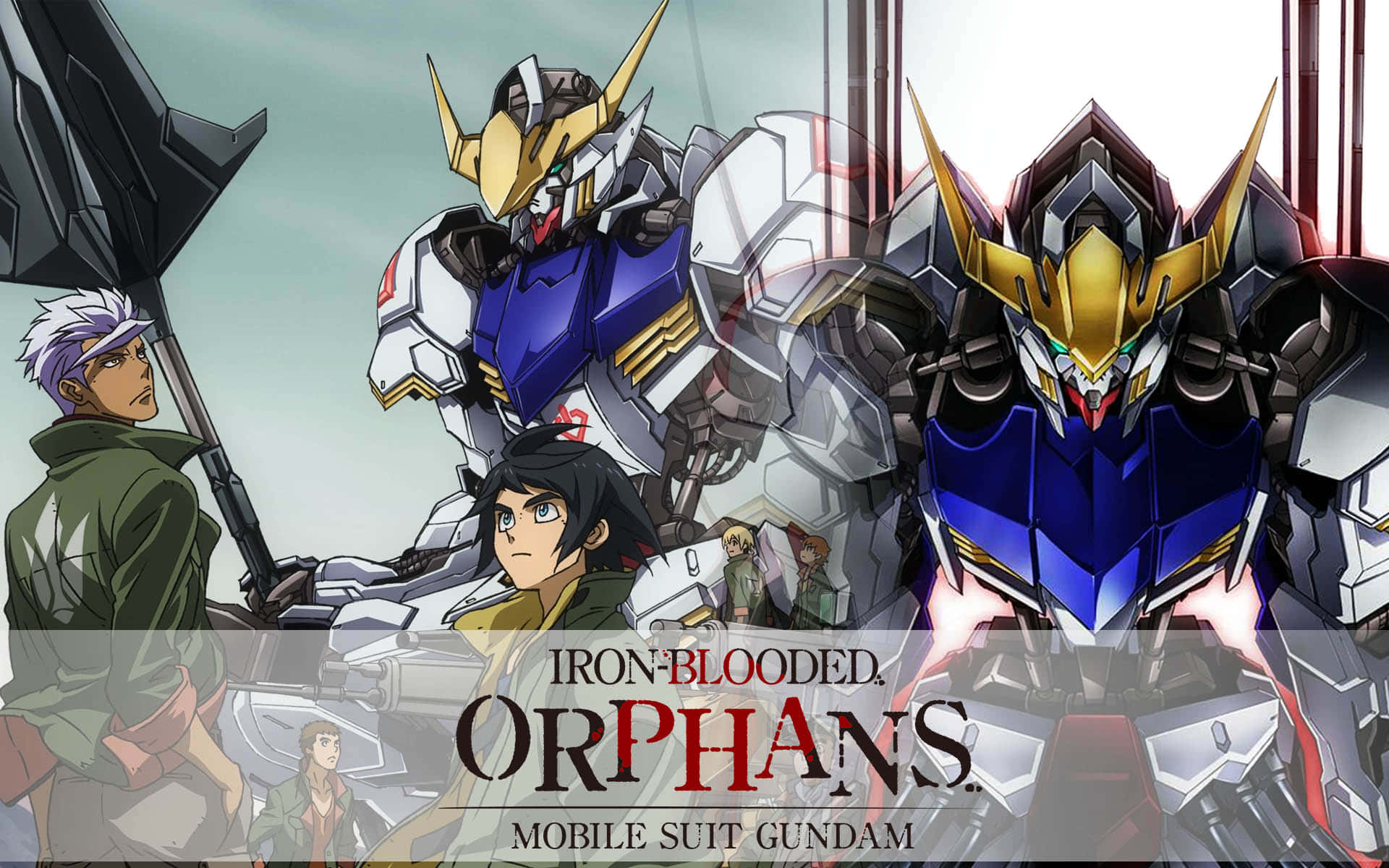 "Rise up, Orphans of Tekkadan - Mobile Suit Gundam Iron-Blooded Orphans" Wallpaper