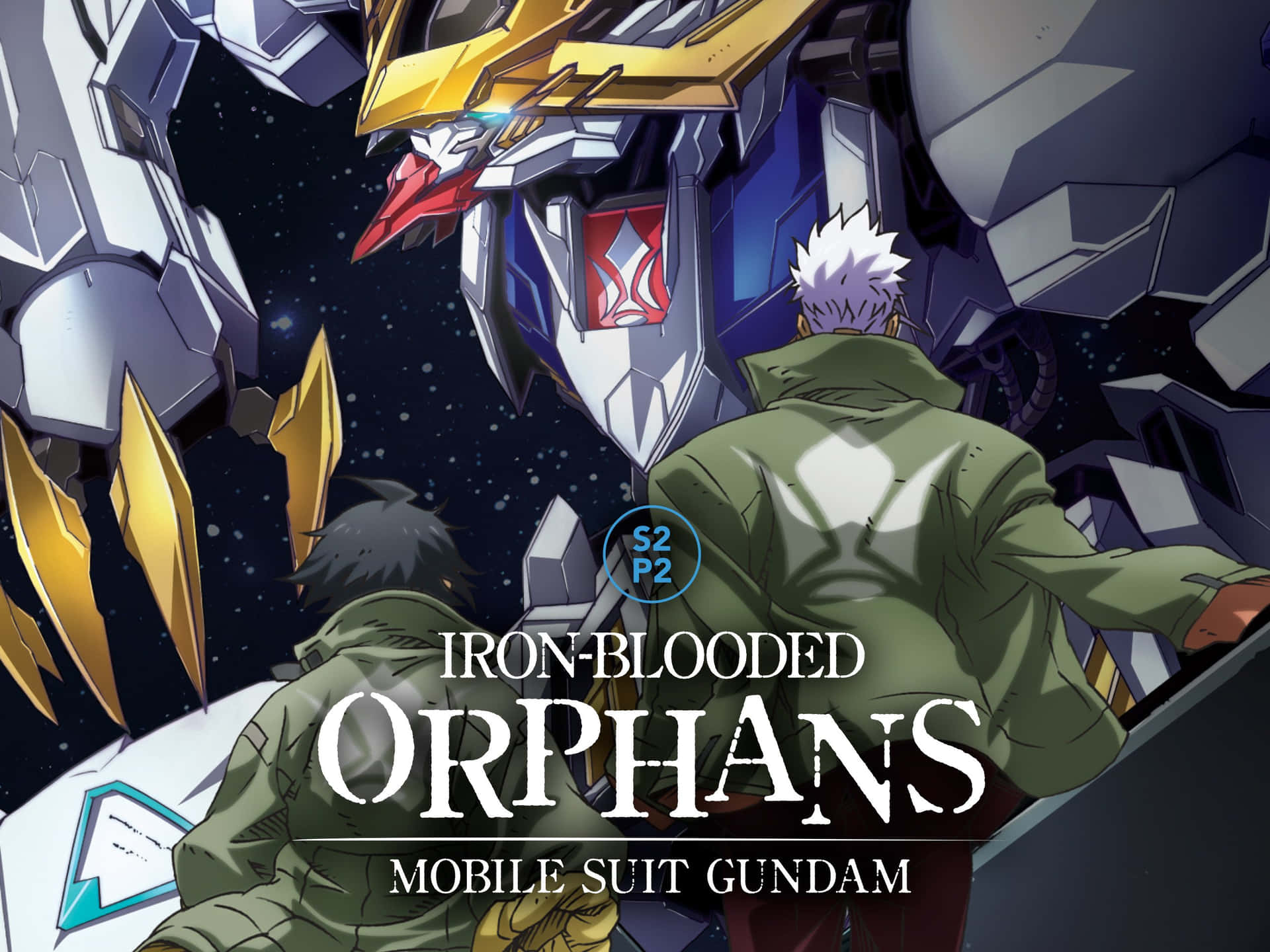 A Battle-Worn Gundam for Iron-Blooded Orphans Wallpaper