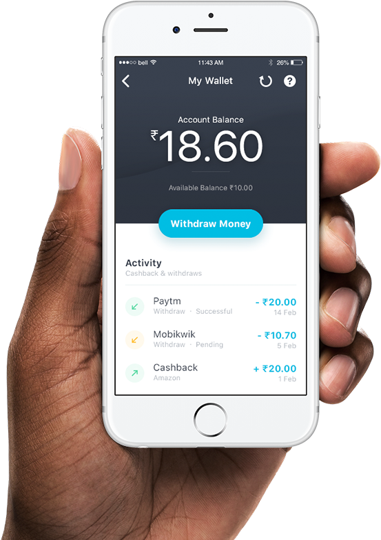 Mobile Wallet App Screen Display PNG