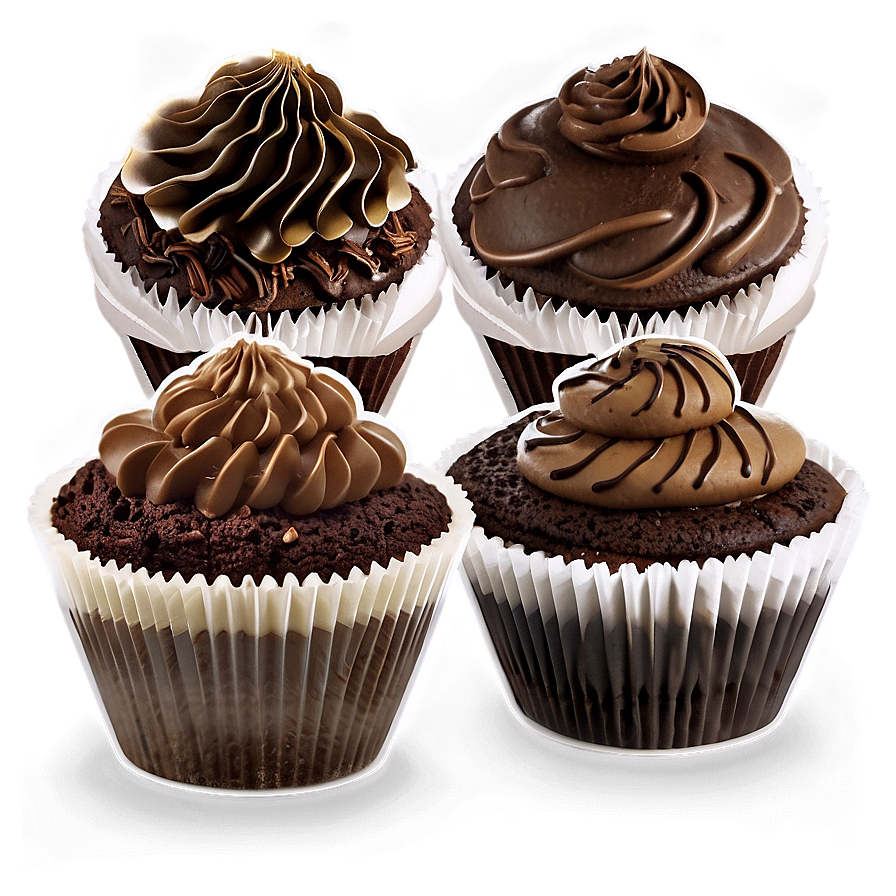 Mocha Cupcakes Png 06112024 PNG