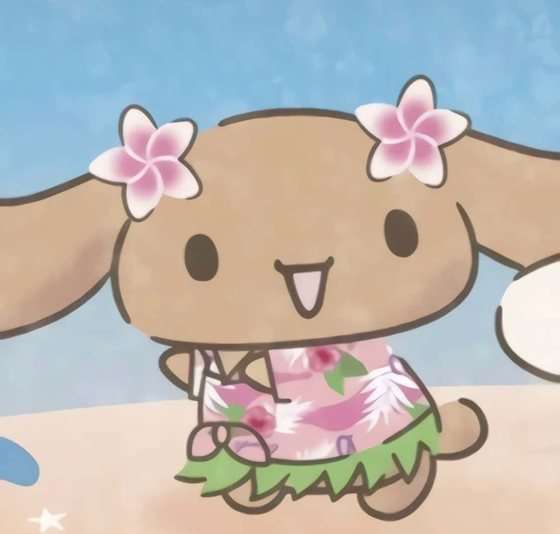 Tema Pantai Karakter Mocha Sanrio Wallpaper