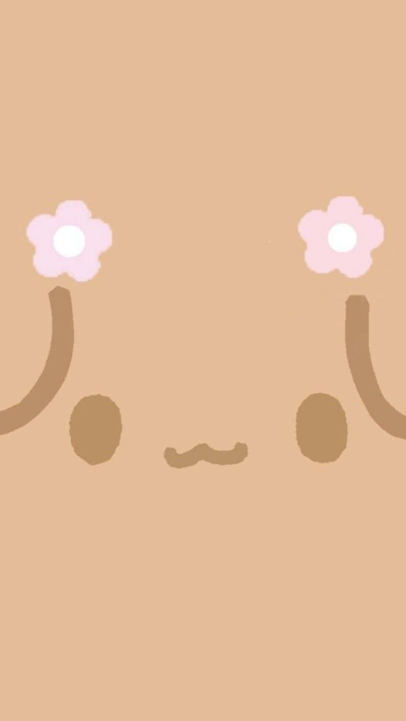 Mocha Sanrio Character Face Wallpaper