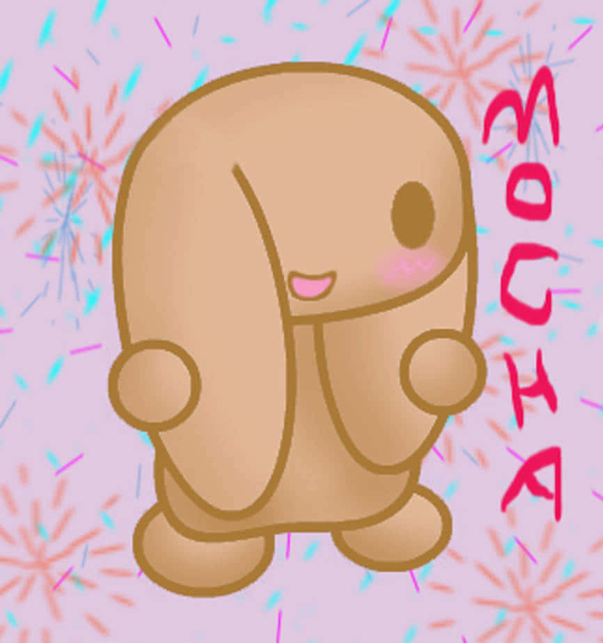 Mocha Sanrio Karakter Illustratie Achtergrond