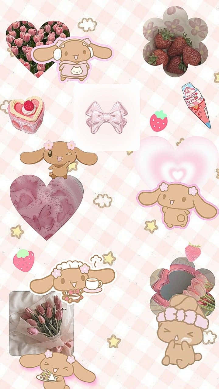 Wallpaper Kolase Mocha Sanrio Wallpaper