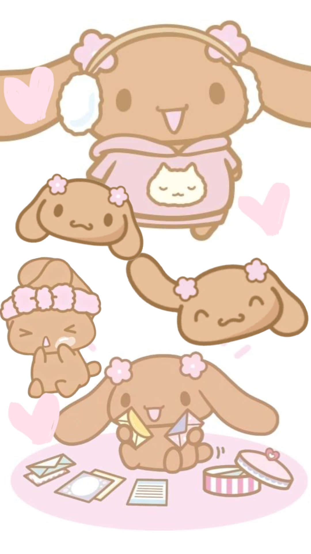 Collage De Personnages Mignons De Sanrio Mocha Fond d'écran