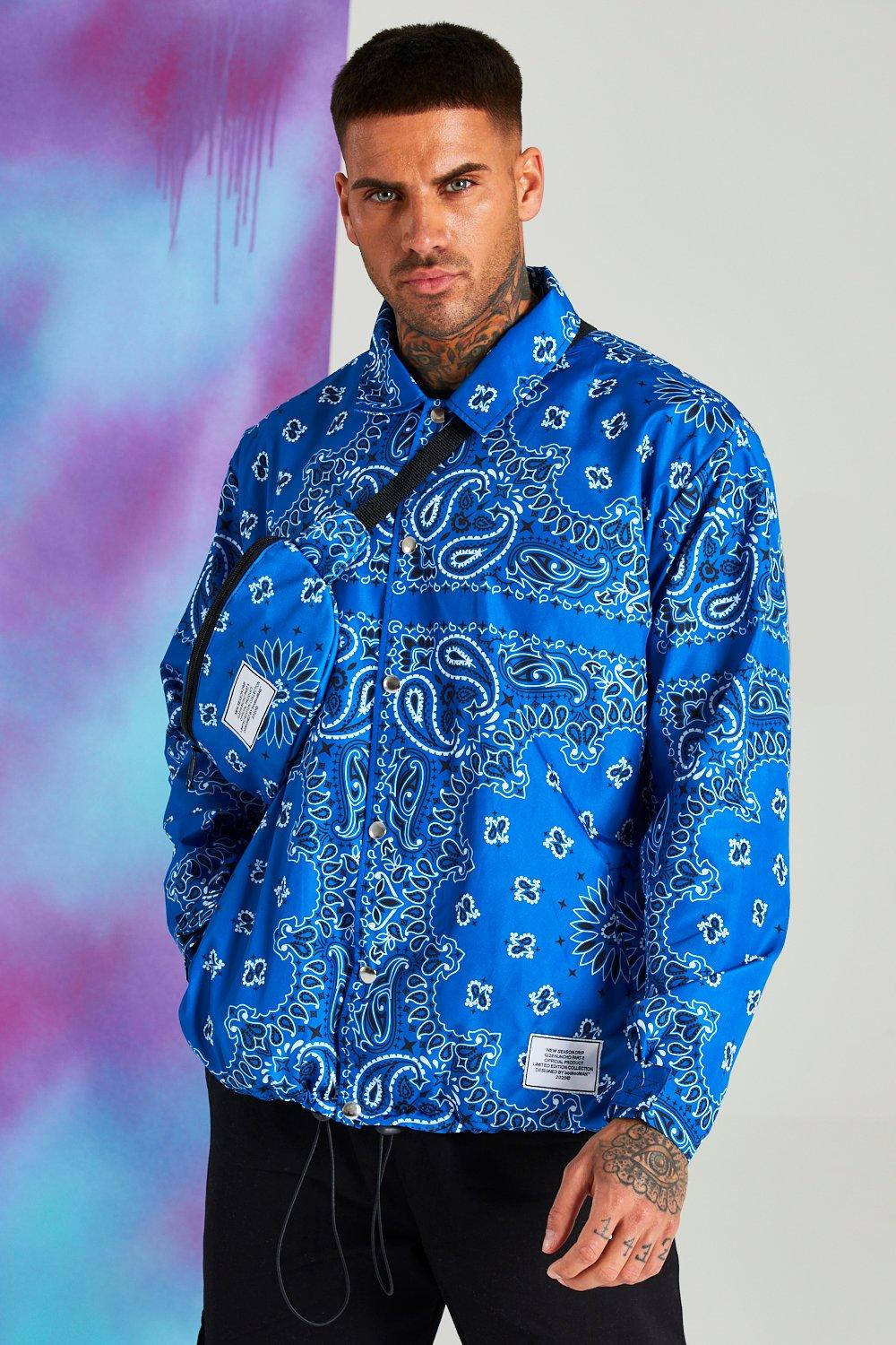 Model In A Blue Bandana Shirt Wallpaper
