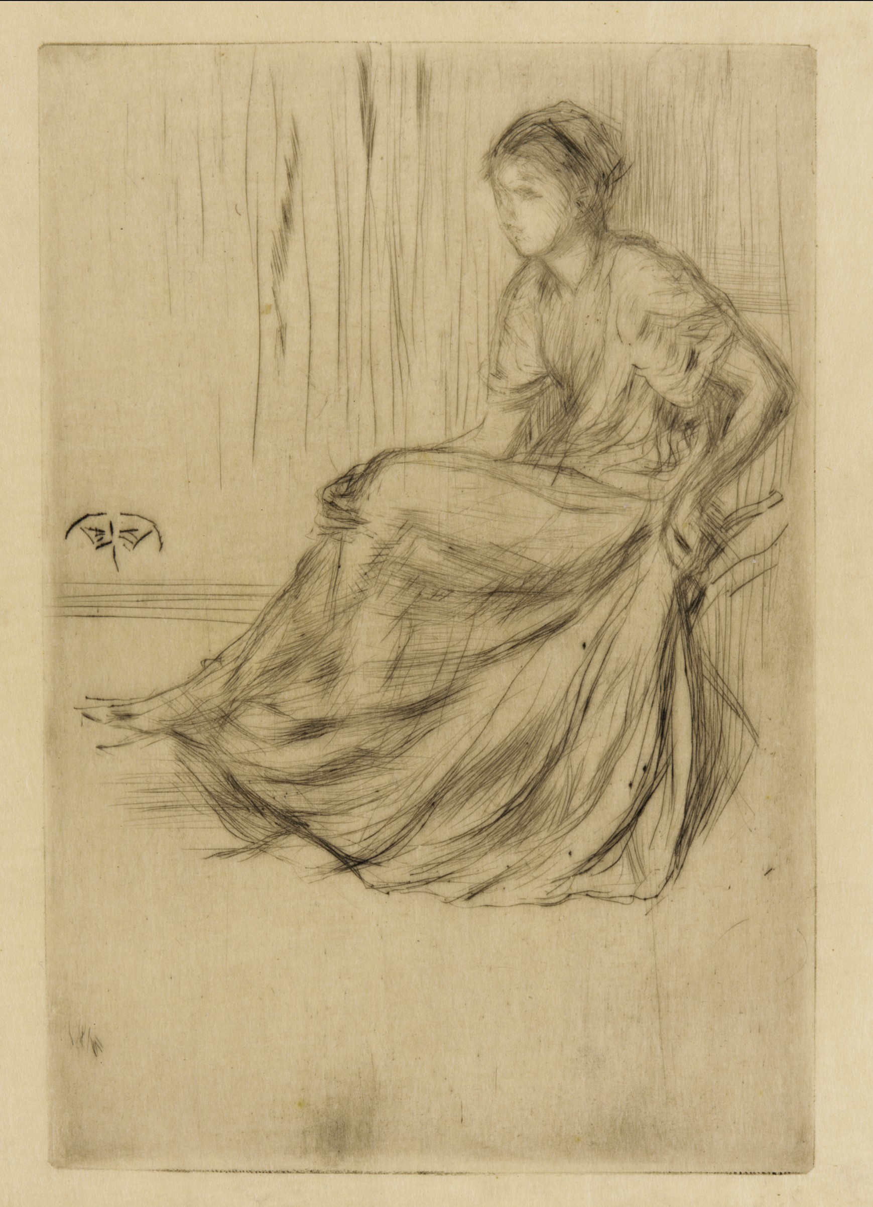 Model Seated Wallpaper