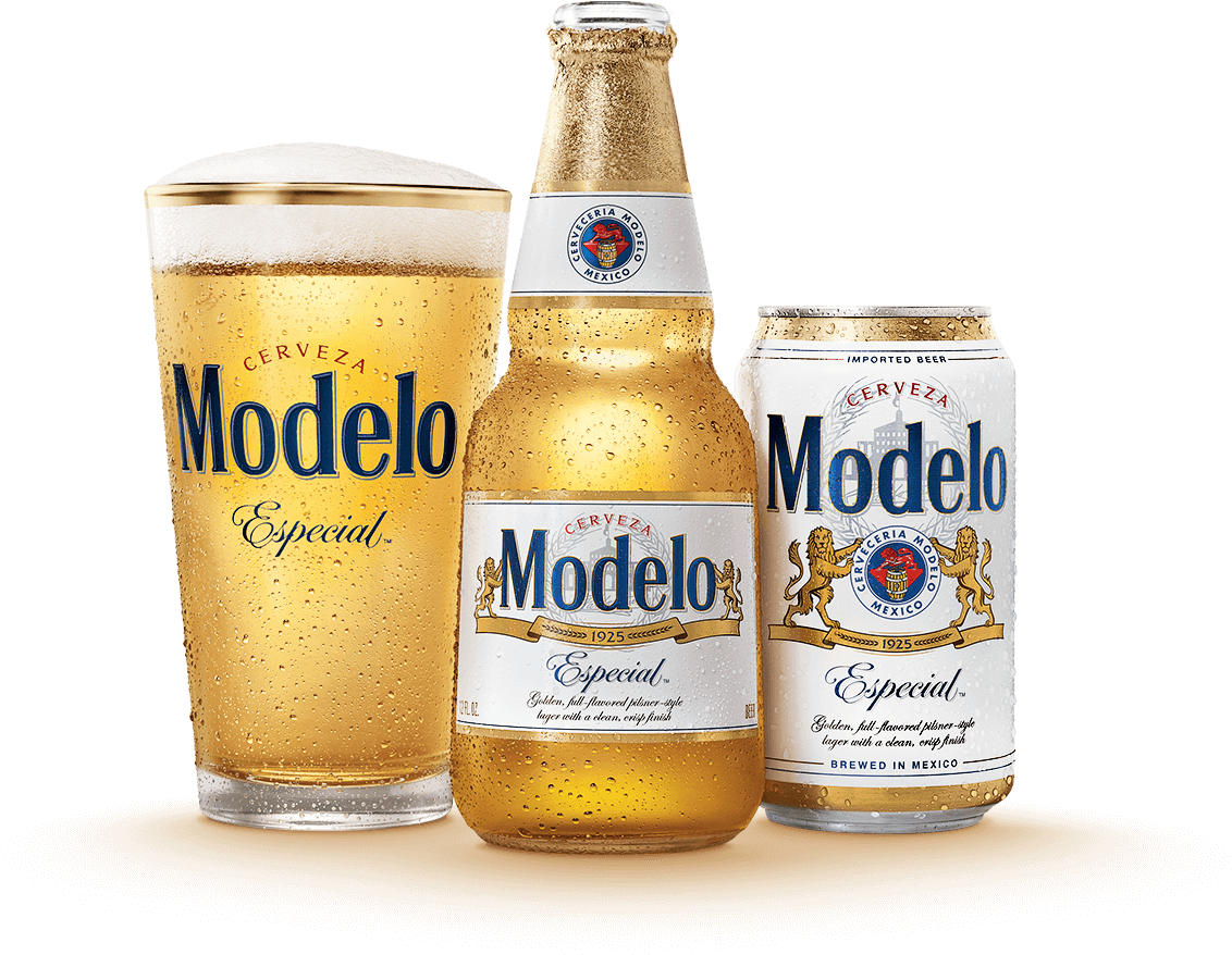 Modelo Especial Beer Product Display PNG