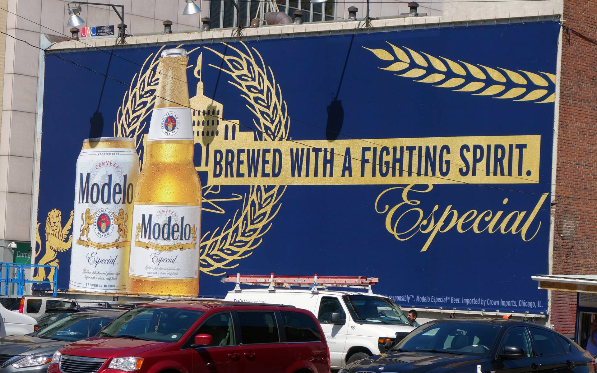 Modellespecial Slogan Auf Einem Billboard. Wallpaper