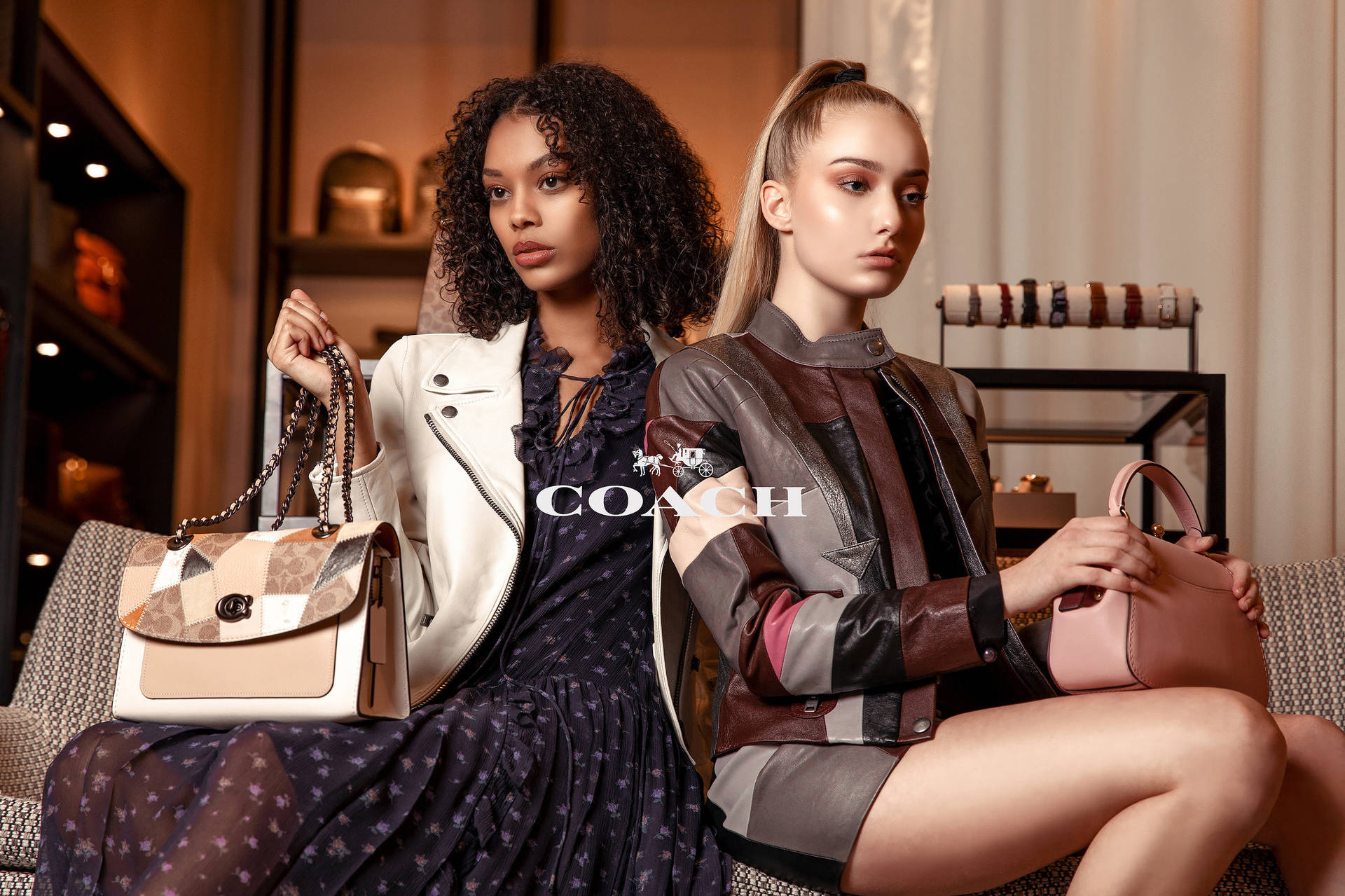 Models With Coach Bags Wallpaper