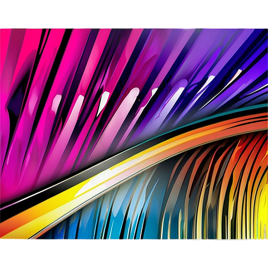 Modern Abstract Lines Design Png 06262024 PNG