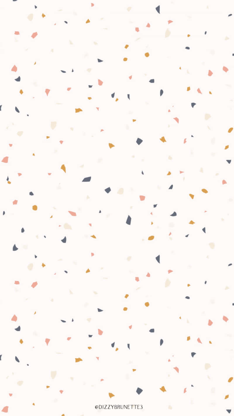 A Colorful Confetti Pattern With Triangles Wallpaper