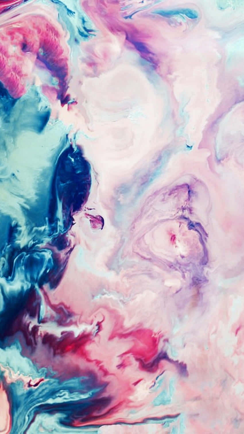 Et pink og blåt flydende maling baggrund Wallpaper