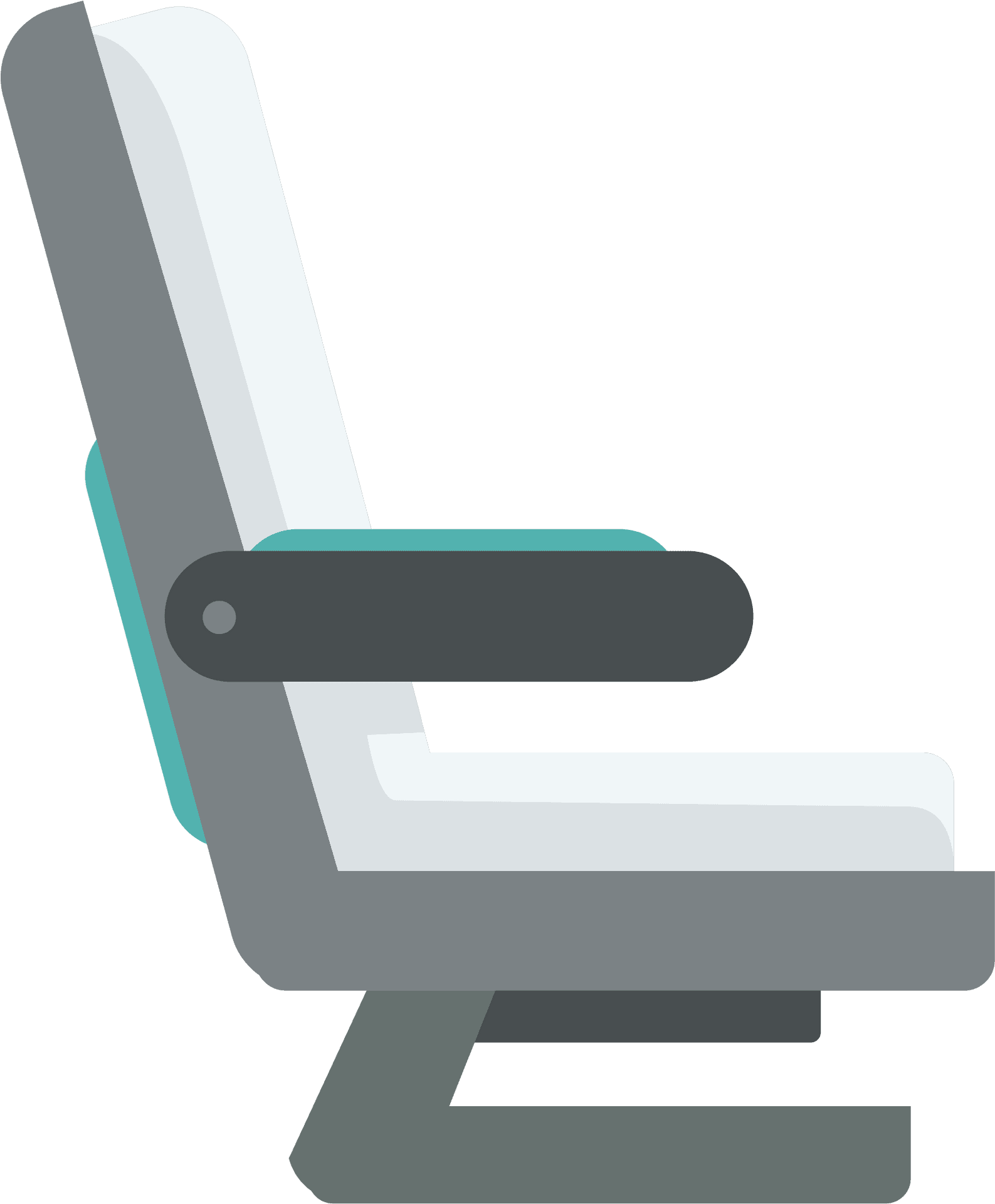 Modern Airplane Seat Design PNG