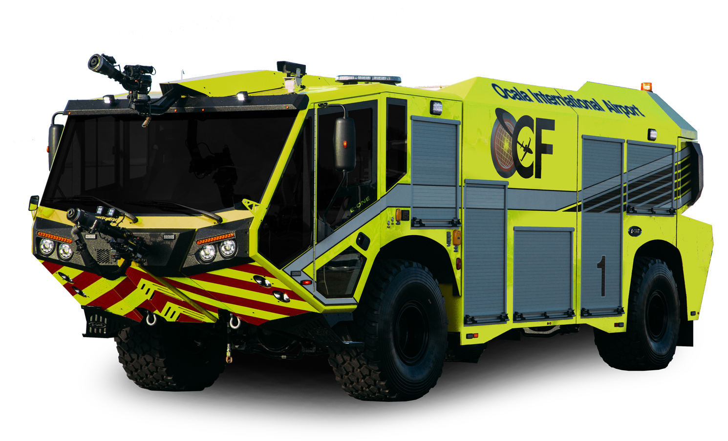 Modern Airport Fire Truck PNG