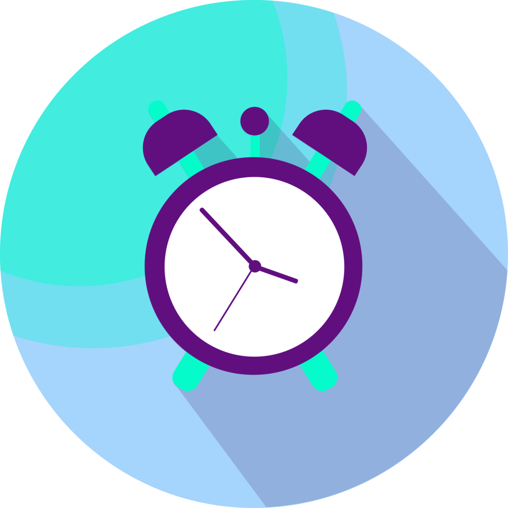 Modern Alarm Clock Graphic PNG