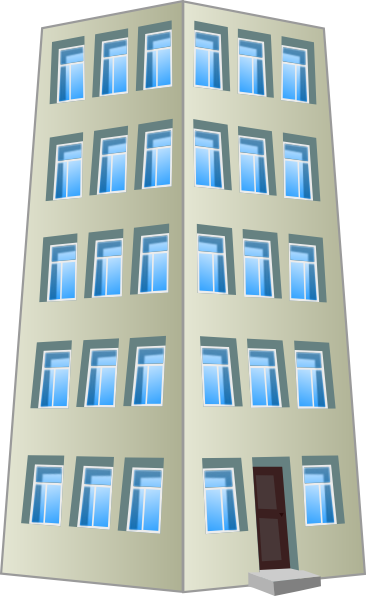 Modern Apartment Building Illustration PNG