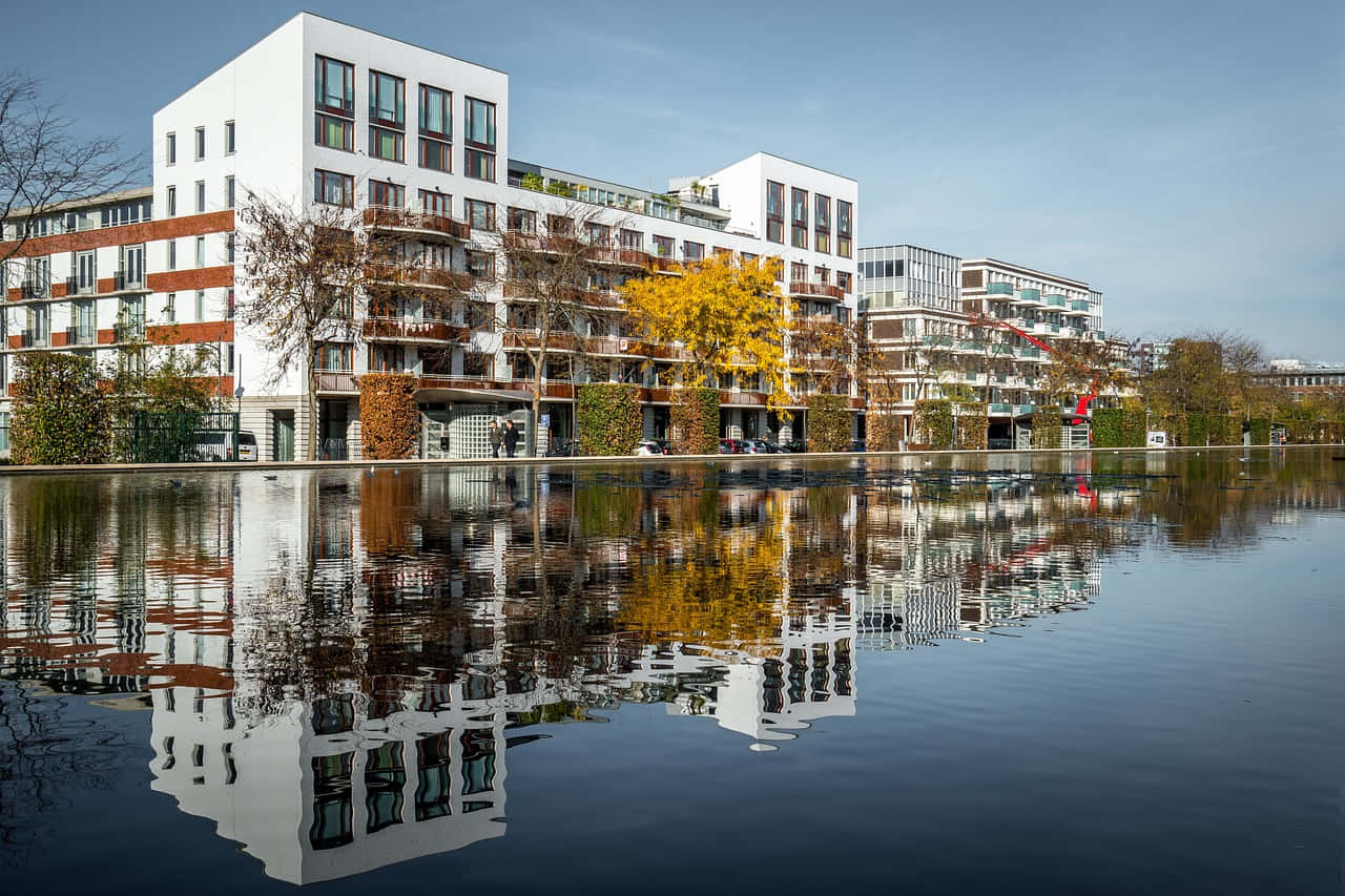 Moderne Appartementen Reflectie S Hertogenbosch Achtergrond