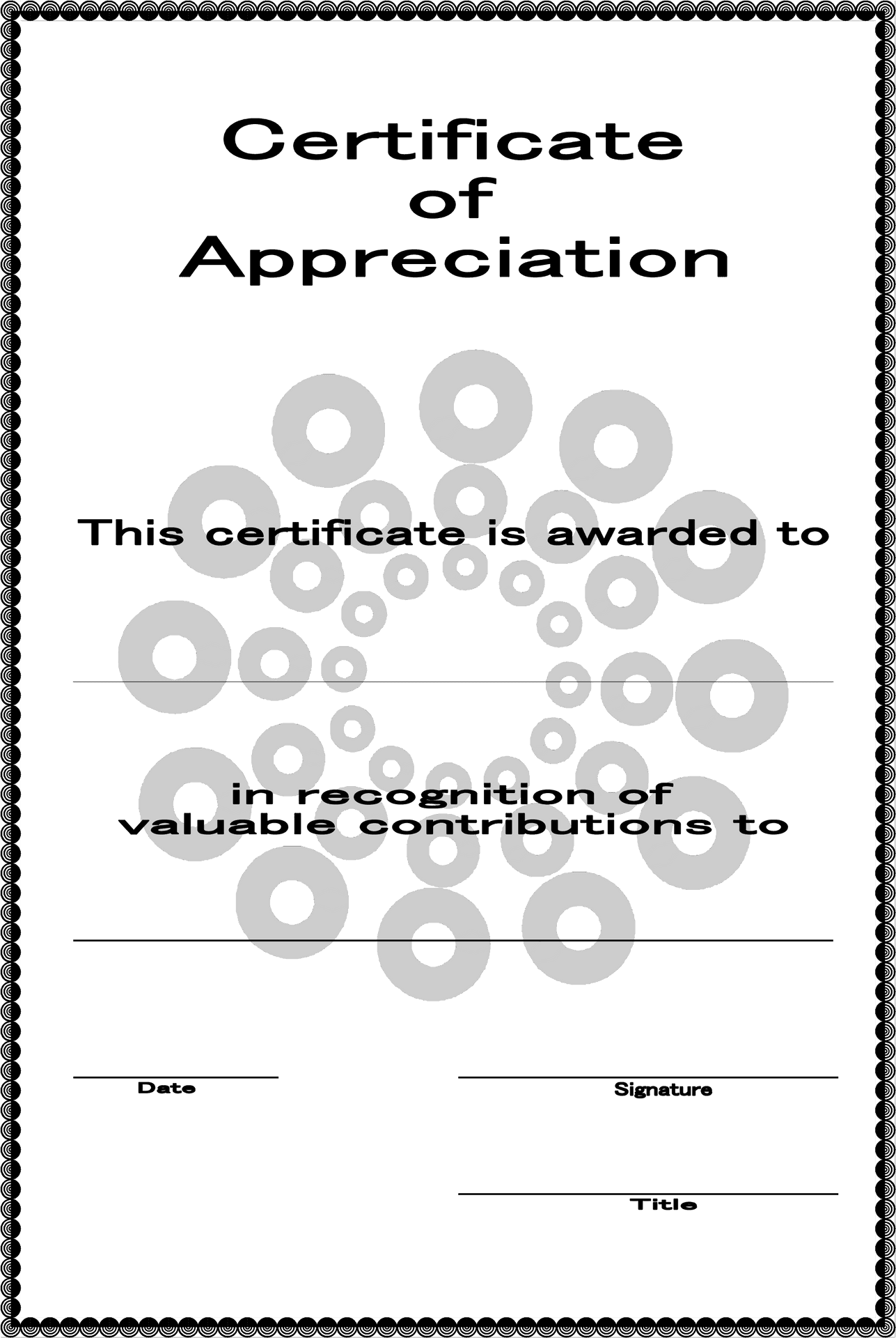 Download Modern Appreciation Certificate Template | Wallpapers.com