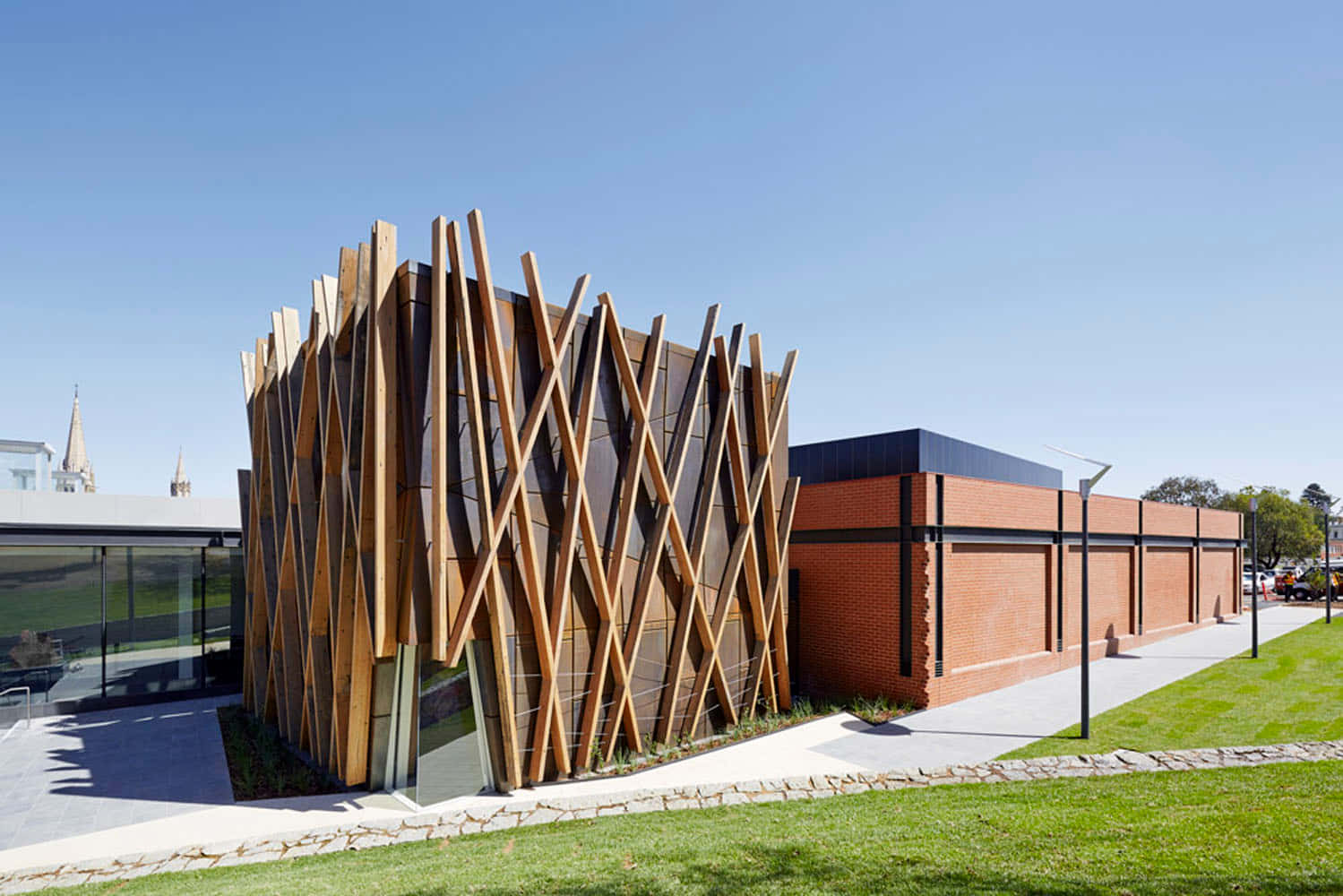 Moderne Architectuur Bendigo Gebouw Achtergrond