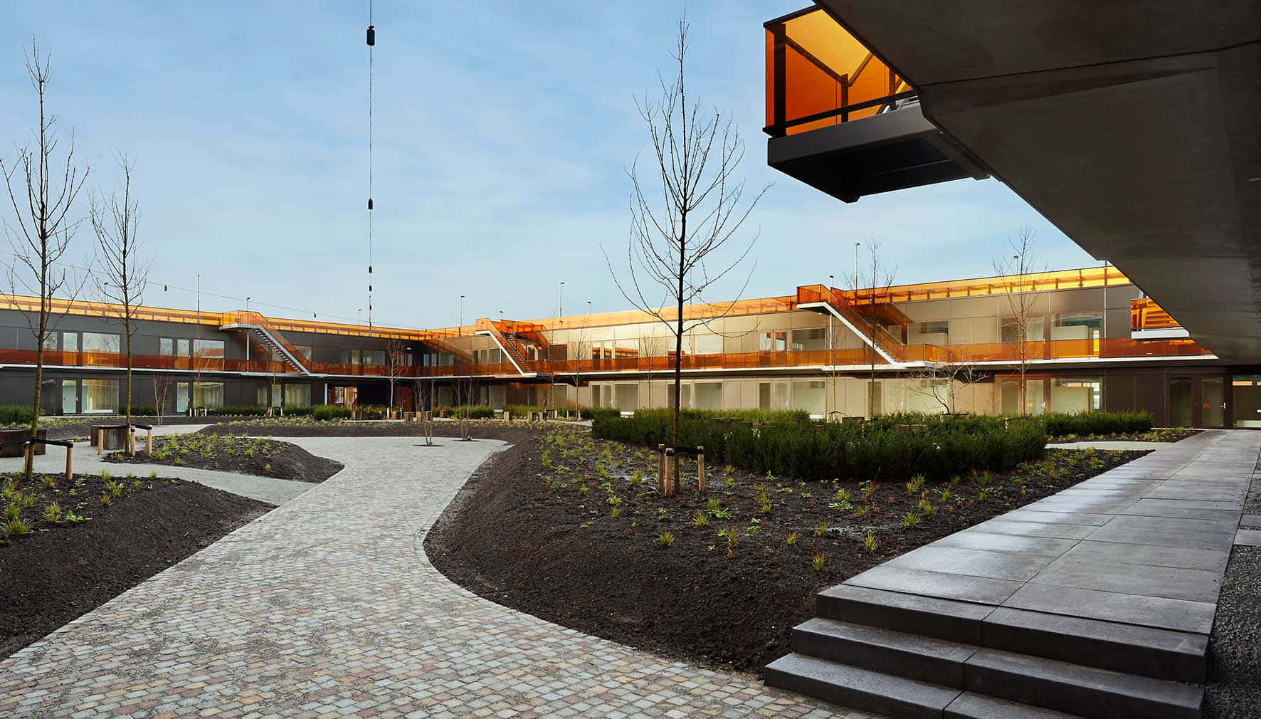 Modern Architecture Purmerend School Complex Wallpaper