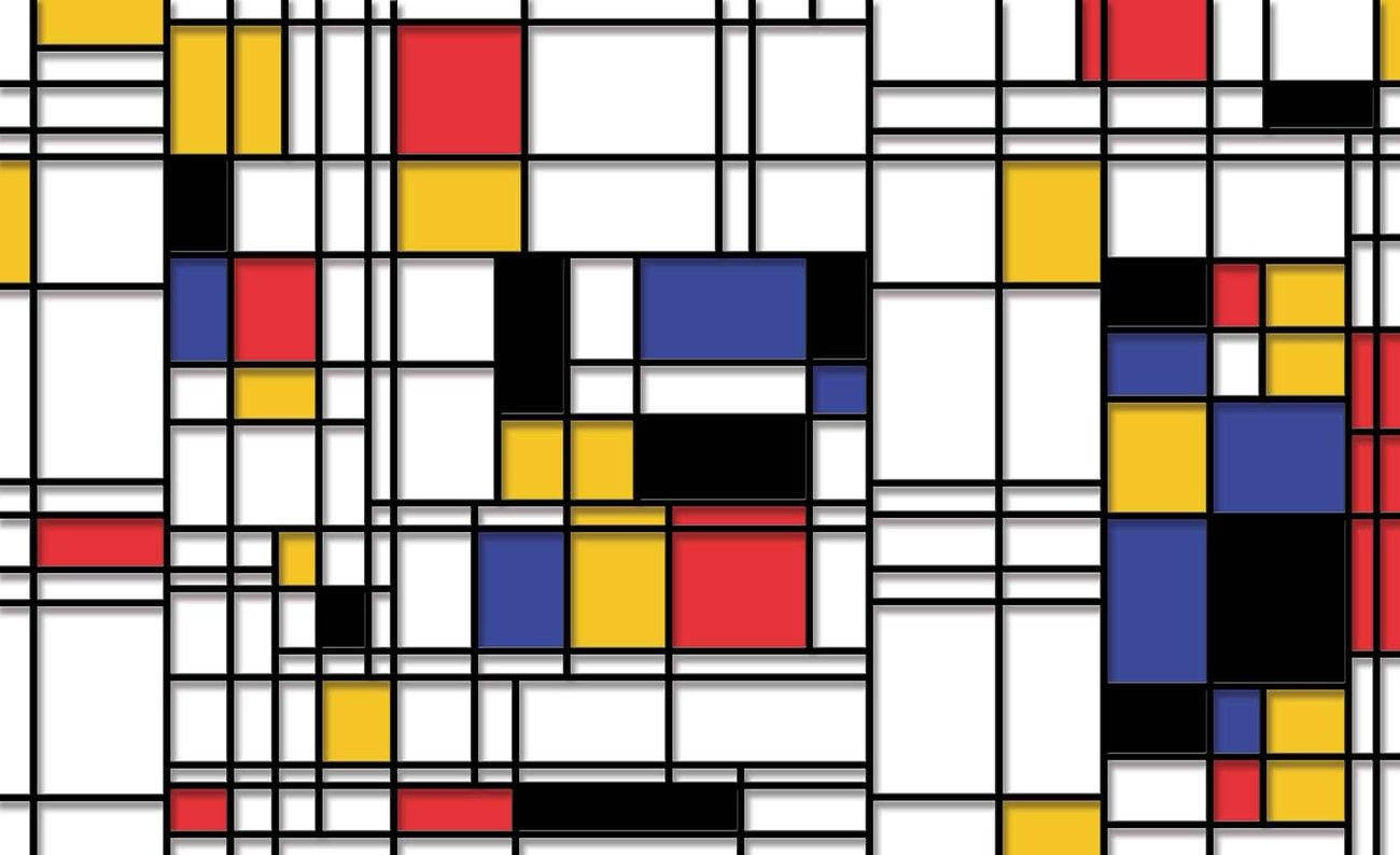 Pinturade Arte Moderno De Mondrian Fondo de pantalla