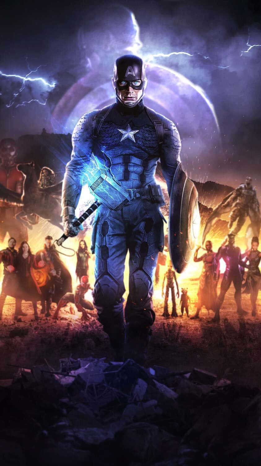 Modern Avengers iPhone Captain America Wallpaper
