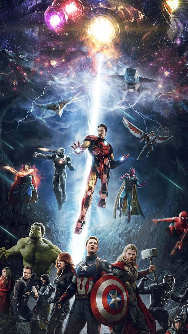 Modern Avengers iPhone Art Wallpaper