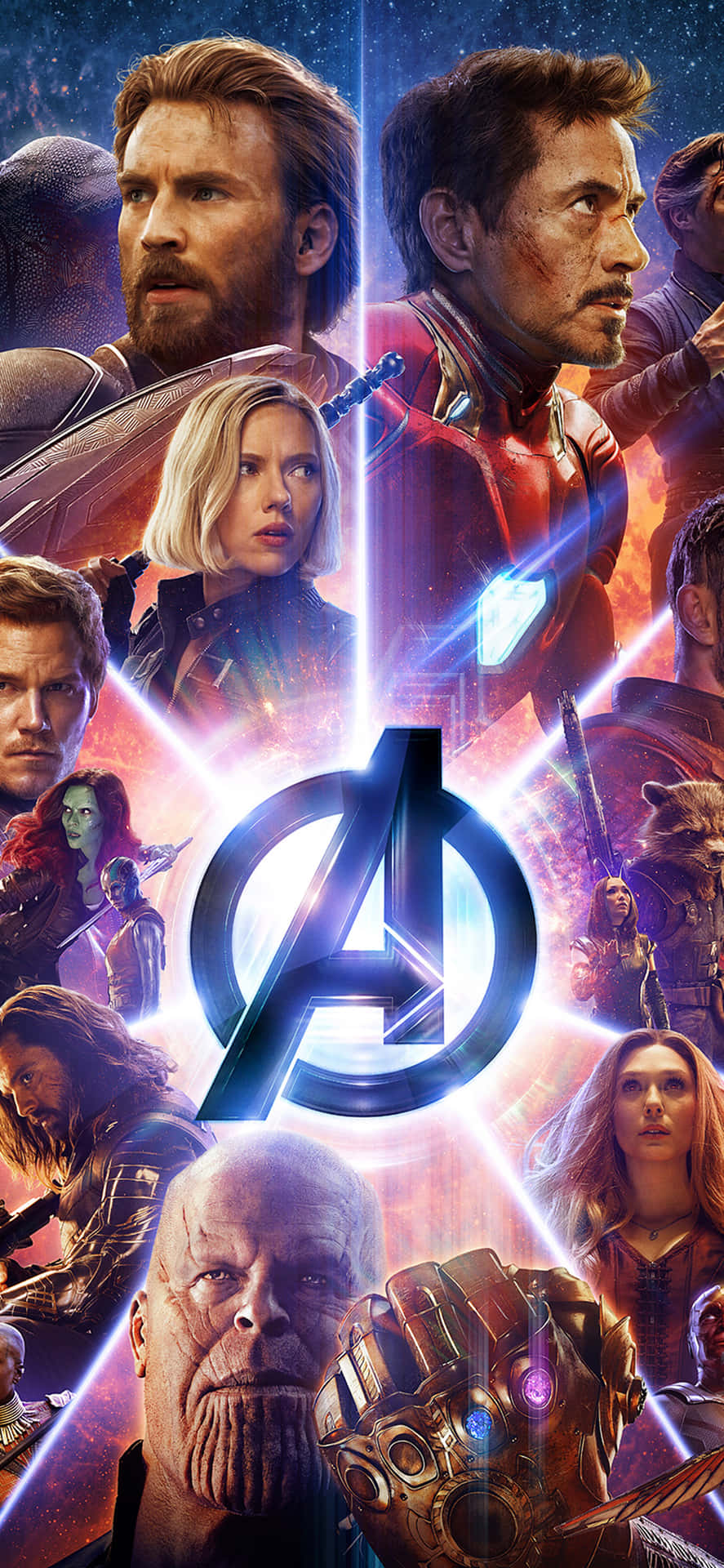 Wallpaper!bekämpa Den Mörka Sidan Med Den Helt Nya Avengers Iphone-bakgrundsbilden! Wallpaper