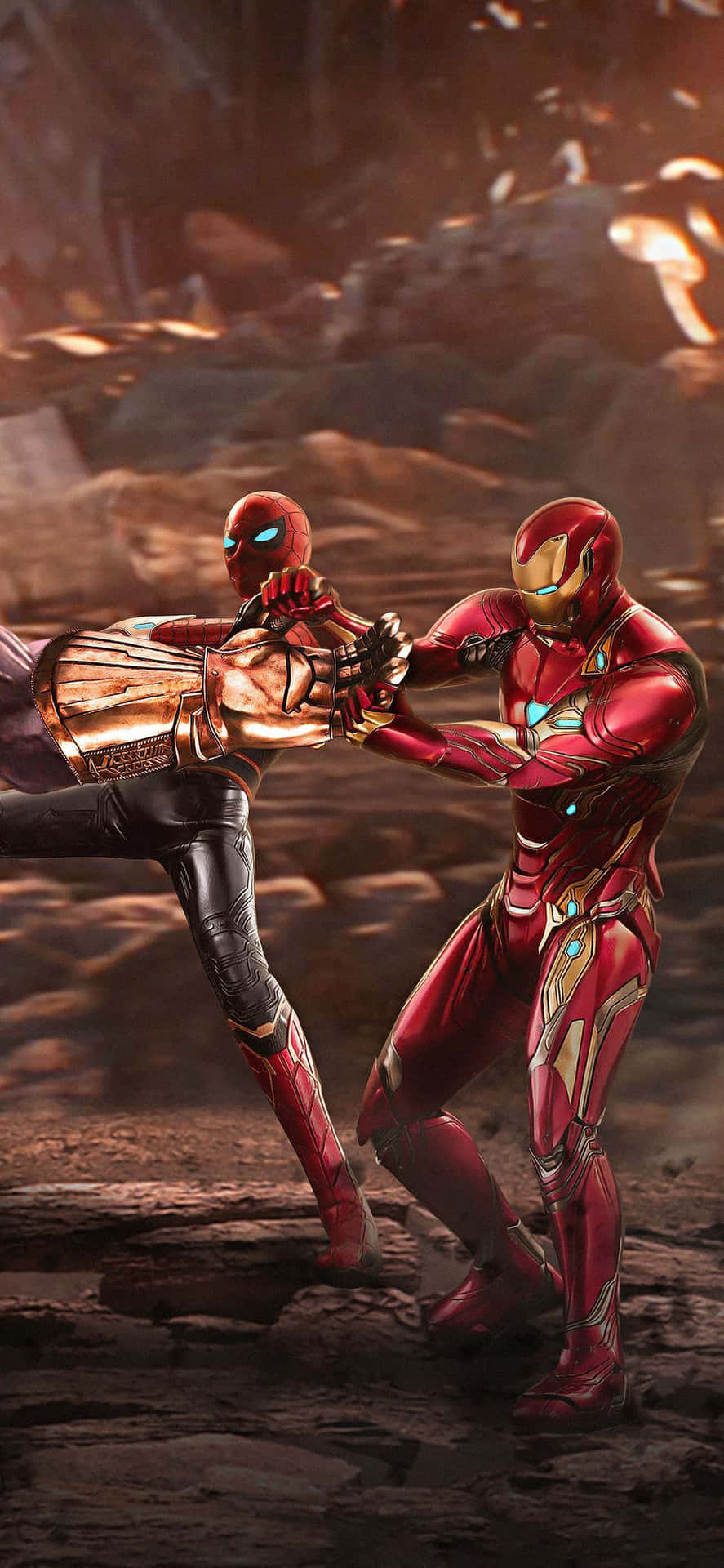 Download Modern Avengers Iphone Iron Man And Spiderman Wallpaper |  