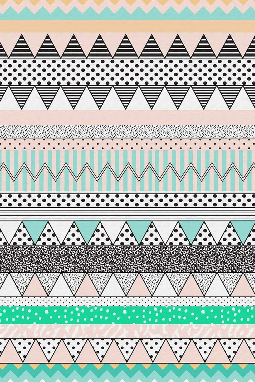 Modern Aztec Pattern Design Wallpaper