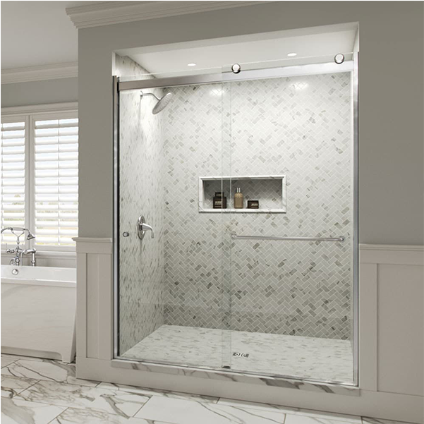 Modern Bathroom Shower Design PNG