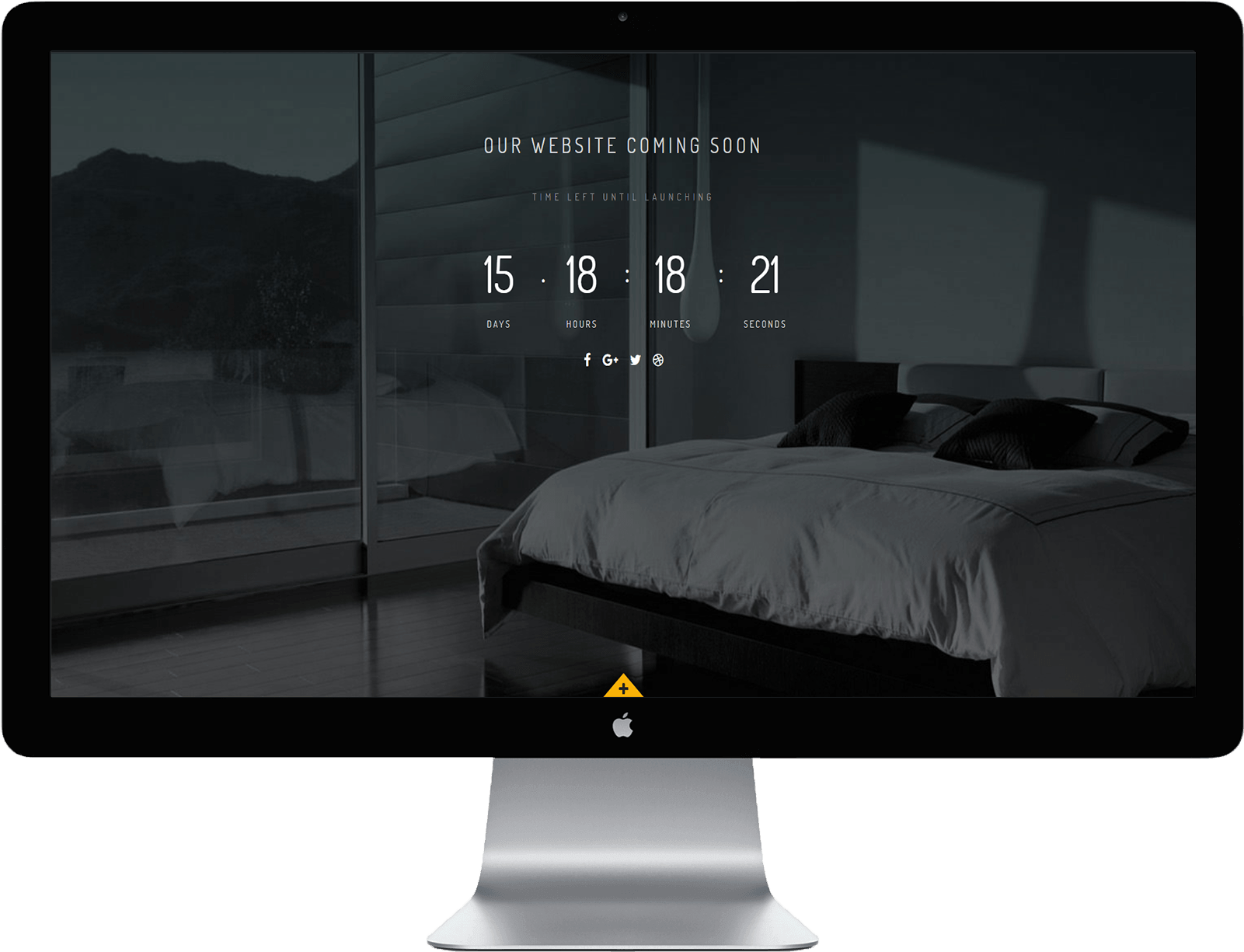 Modern Bedroom Website Countdown PNG